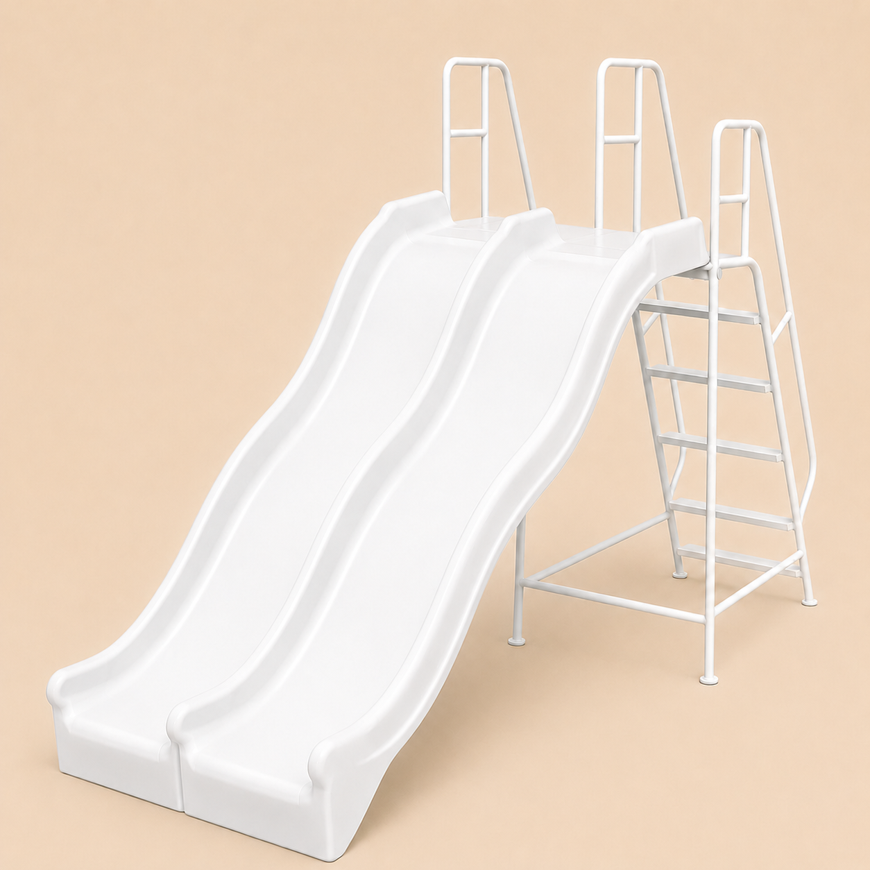 White Double Slide Rental
