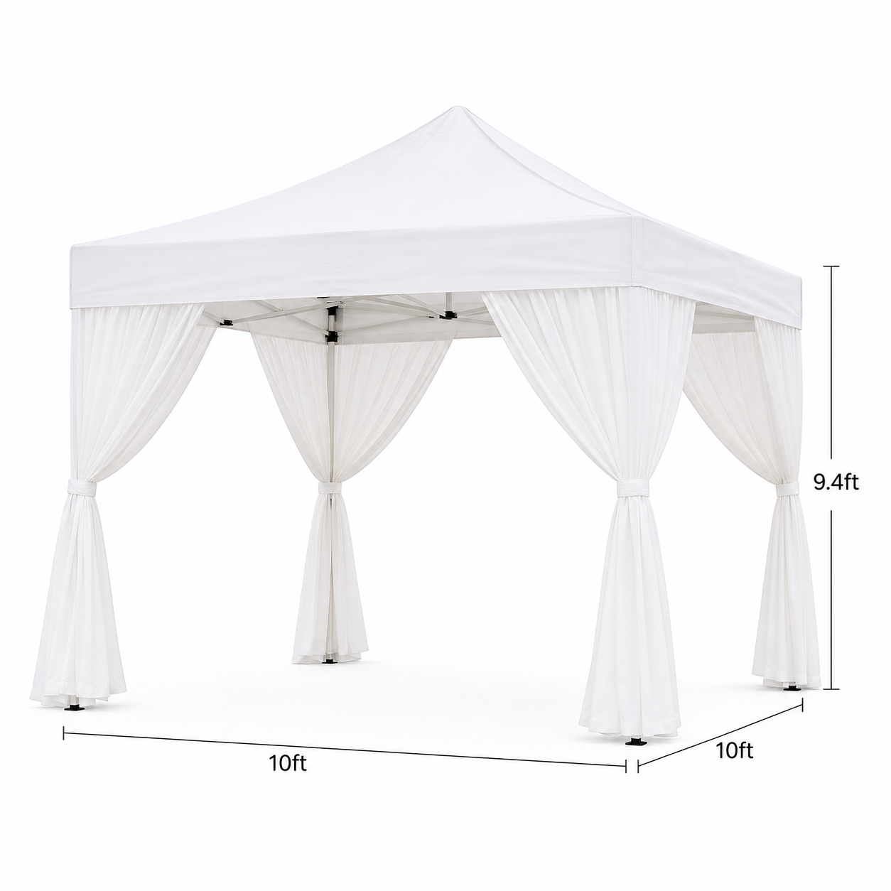 10x10 canopy with Drapes