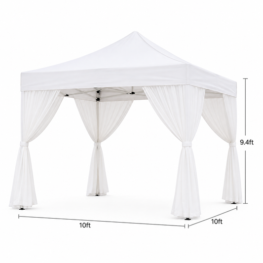10x10 canopy with Drapes